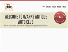 Tablet Screenshot of ozarksantiqueautoclub.com